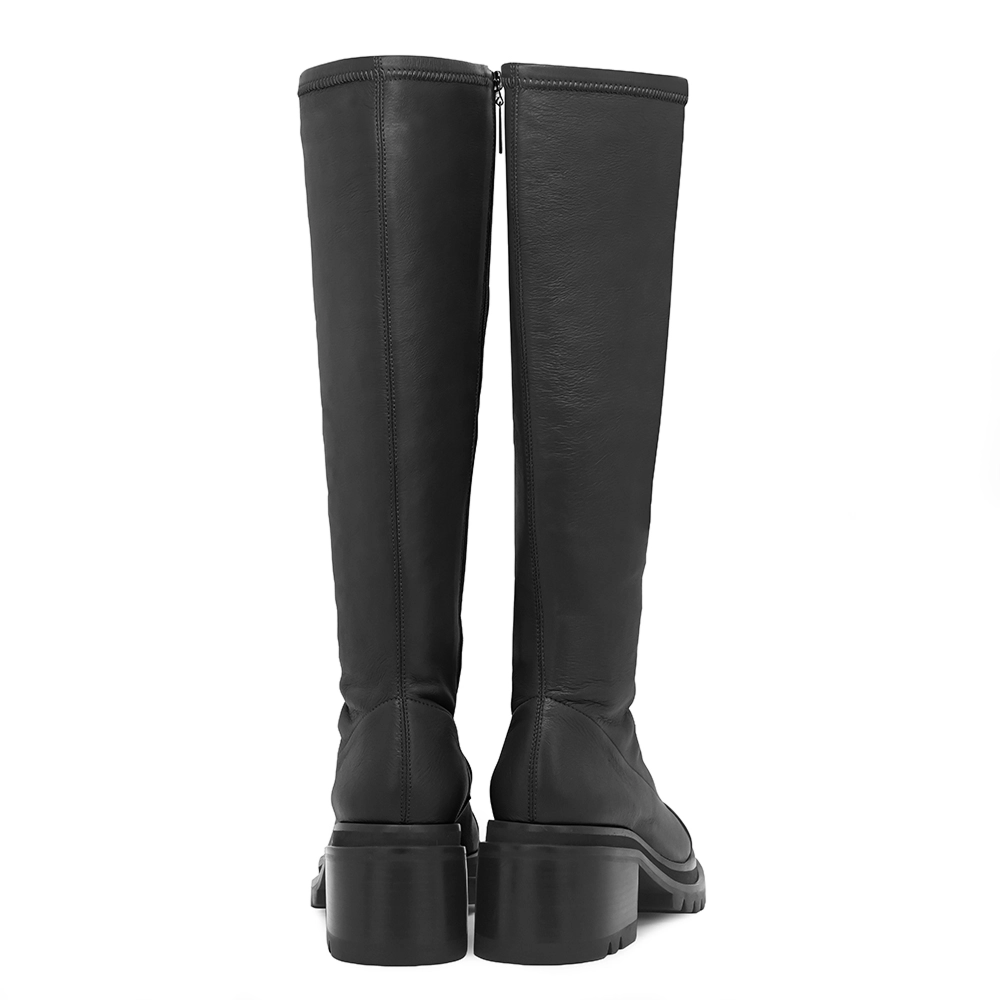Bota Cano Longo Marchesi Verniz Preto Multi Baronesa Preto