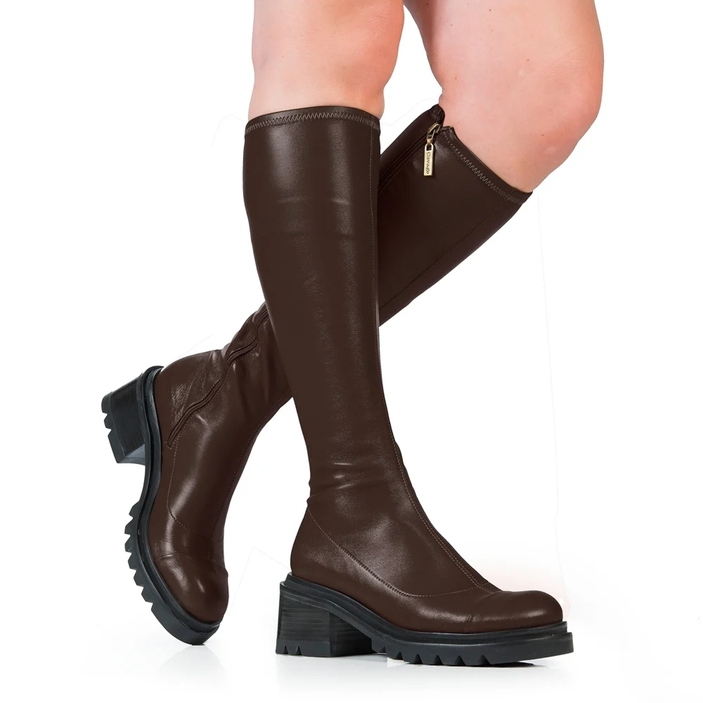 Bota Marchesi Pelica Stretch Baronesa Marrom