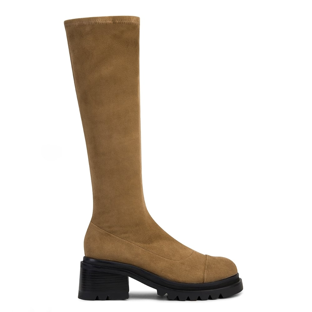 Bota Marchesi Pelica Acamurçada Stretch Baronesa Caramelo