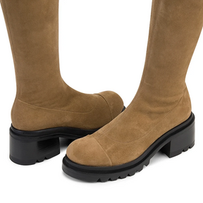 Bota Marchesi Pelica Acamurçada Stretch Baronesa Caramelo