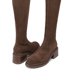 Bota Marchesi Camurça Stretch Baronesa Marrom