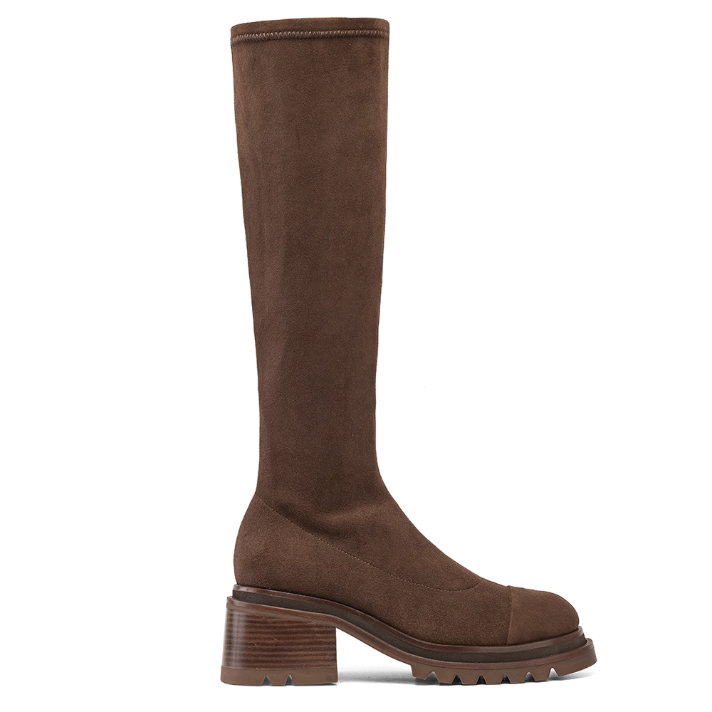 Bota Marchesi Camurça Stretch Baronesa Marrom