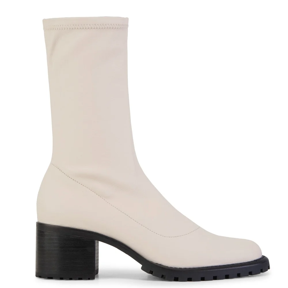 Bota Connor Pelica Stretch Baronesa Off White