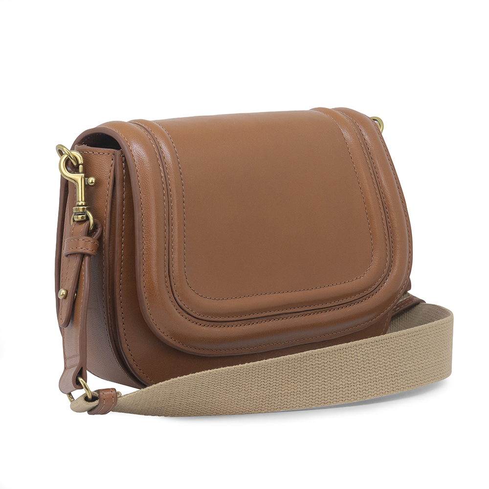 Bolsa Feminina Pampa Pelica Vegetal Baronesa Caramelo