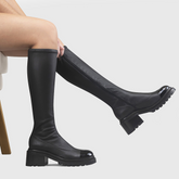 Bota Cano Longo Marchesi Verniz Preto Multi Baronesa Preto