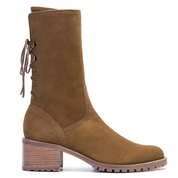 Bota Coturno Odissey Camurça Baronesa Caramelo