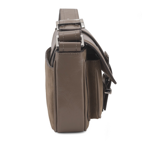 Bolsa Messenger Baronesa Verniz Khaki Multi